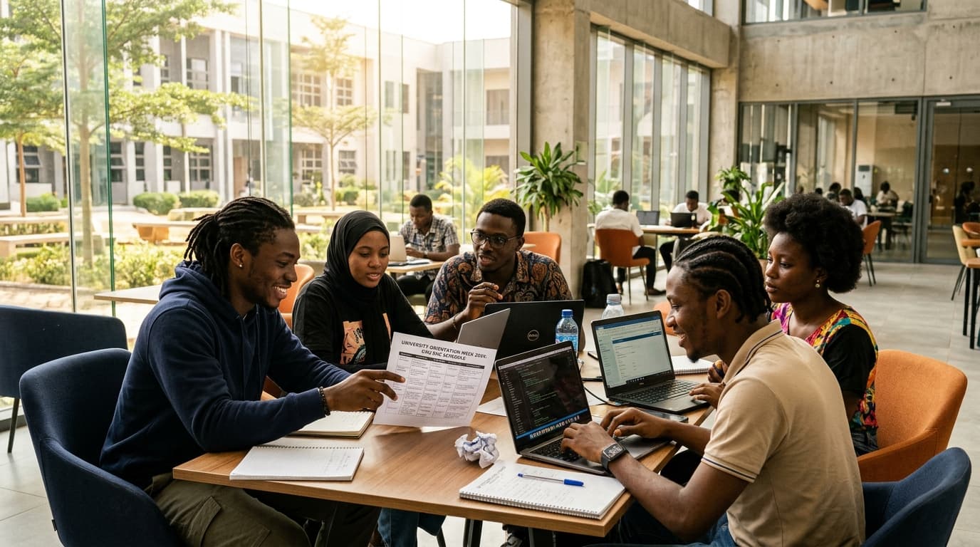 Venite University students in collaborative study commons